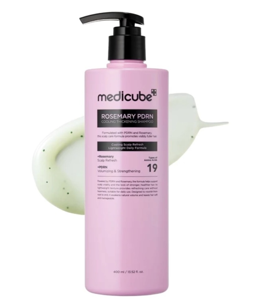 韓國Medicube迷迭香PDRN清涼豐盈洗髮水400ml  $98/1 2枝$138