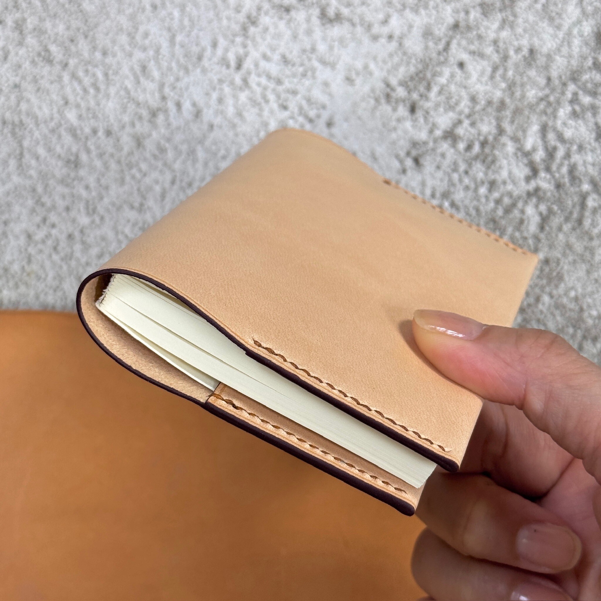 M.SEED 手作皮革帆布｜A7尺寸牛皮書衣 書套