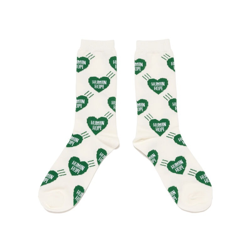 2026AW  HUMAN MADE HUMAN HOPE HEART SOCKS BTS J-HOPE 滿版愛心 襪子 現貨 XX31GD011
