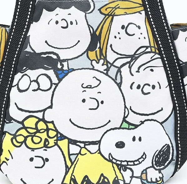 JP Snoopy 丸型手挽袋 Family 藍 S 9275 TK261002