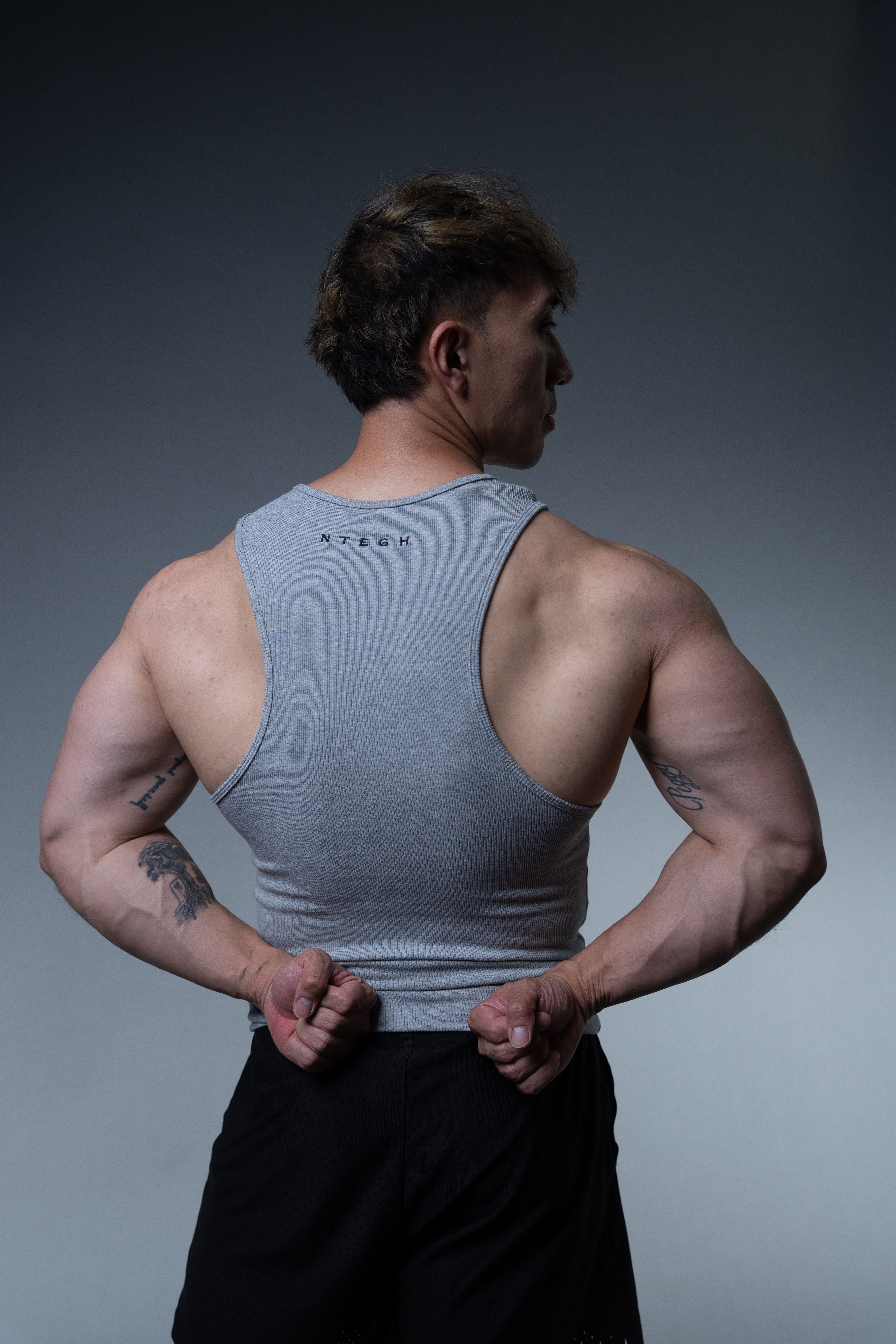 NOT ENOUGH MUSCLE TANK (GREY)