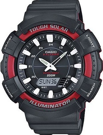萬年鐘錶 - 卡西歐  CASIO 太陽能運動雙顯電子錶 AD-S800WH-4A 錶徑 46.6MM