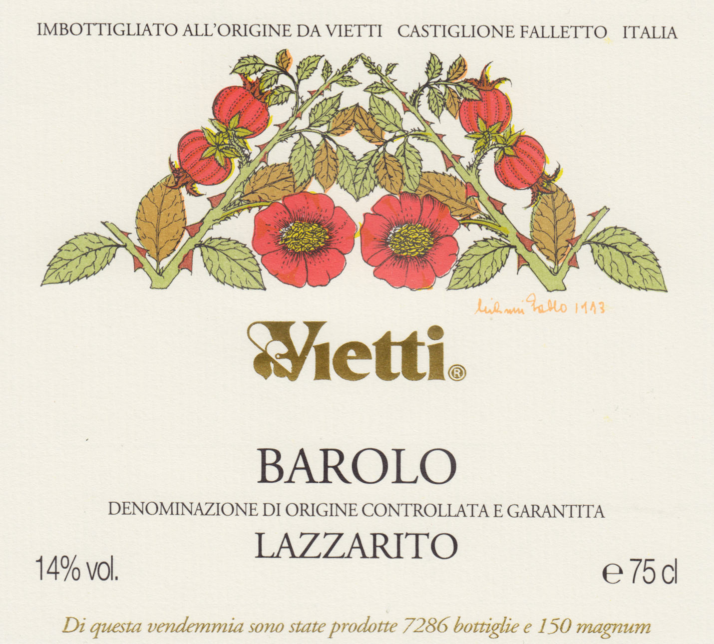 Vietti Barolo Lazzarito 2004 (RP93)