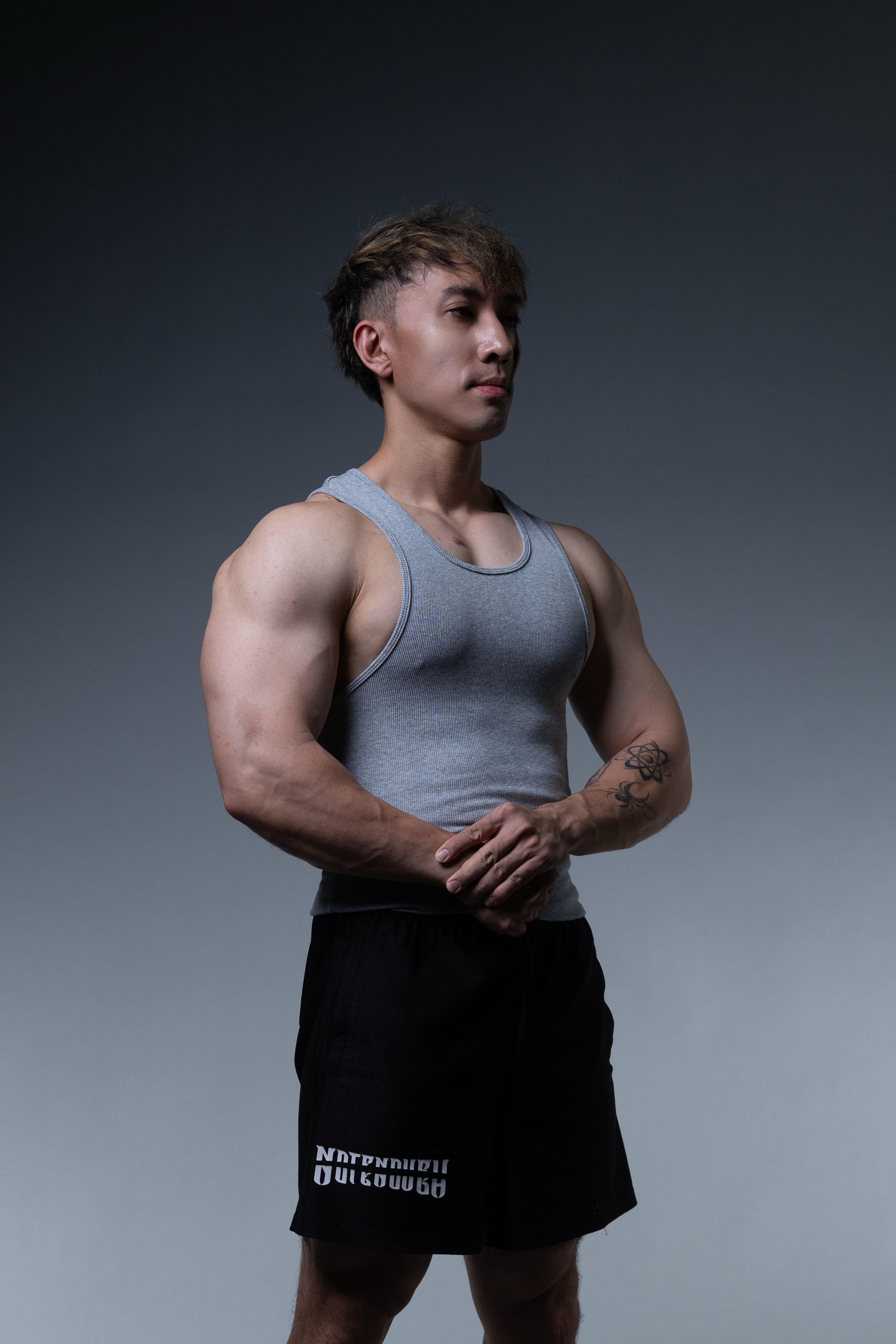 NOT ENOUGH MUSCLE TANK (GREY)