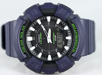 萬年鐘錶 - 卡西歐  CASIO 太陽能運動雙顯電子錶 AD-S800WH-2 錶徑 46.6MM