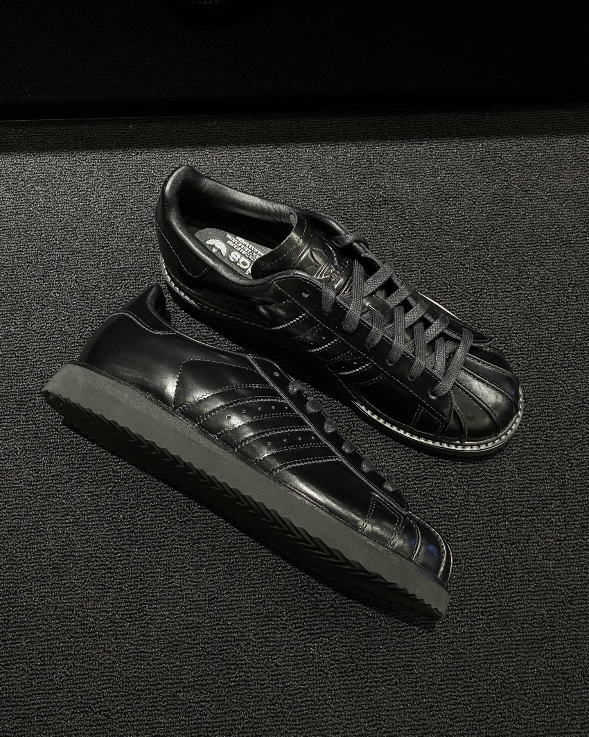 Adidas 愛迪達 Superstar Lux 復古 皮革 貝殼鞋 黑