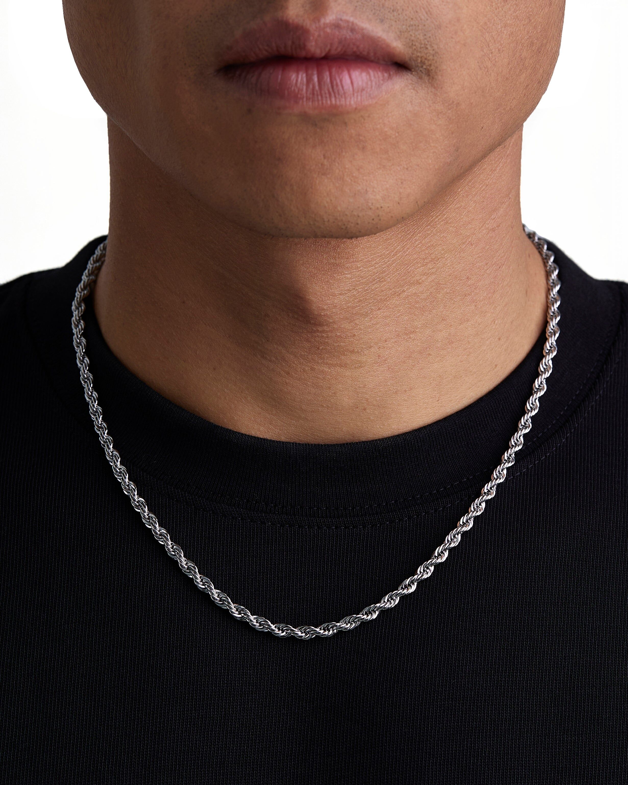 Iceman Society｜THE ROPE - 4mm 麻花項鍊 (White Gold)