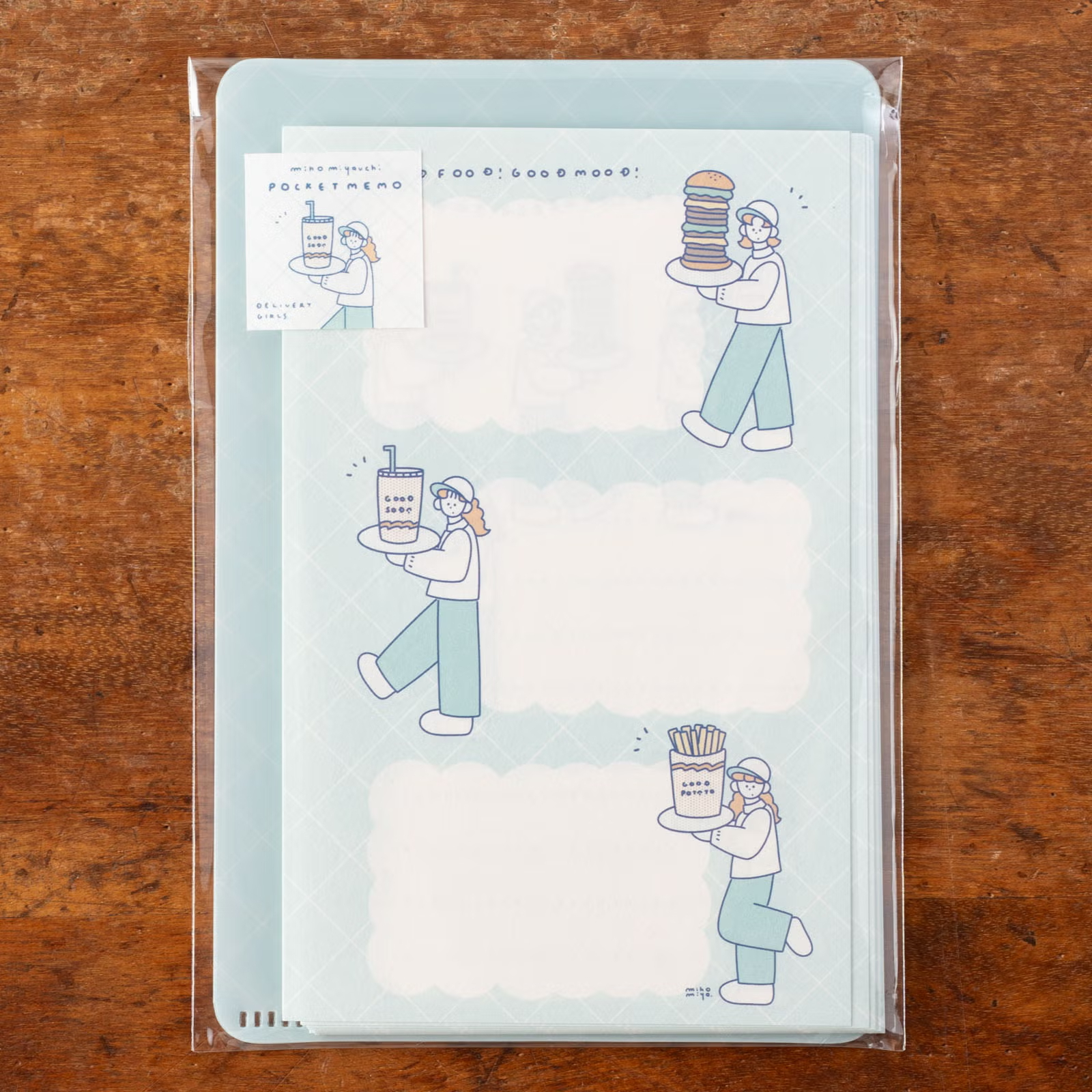 Mini 6 插畫內頁組｜miho miyauchi「DELIVERY GIRLS」/ 手紙社 JAPAN