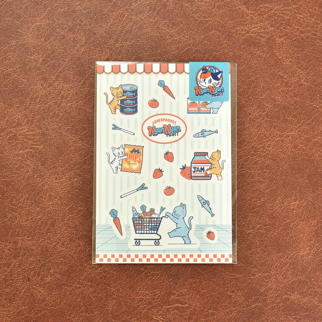 ob1toy 喵喵便利店 手帳貼紙｜日本PAPIER PLATZ