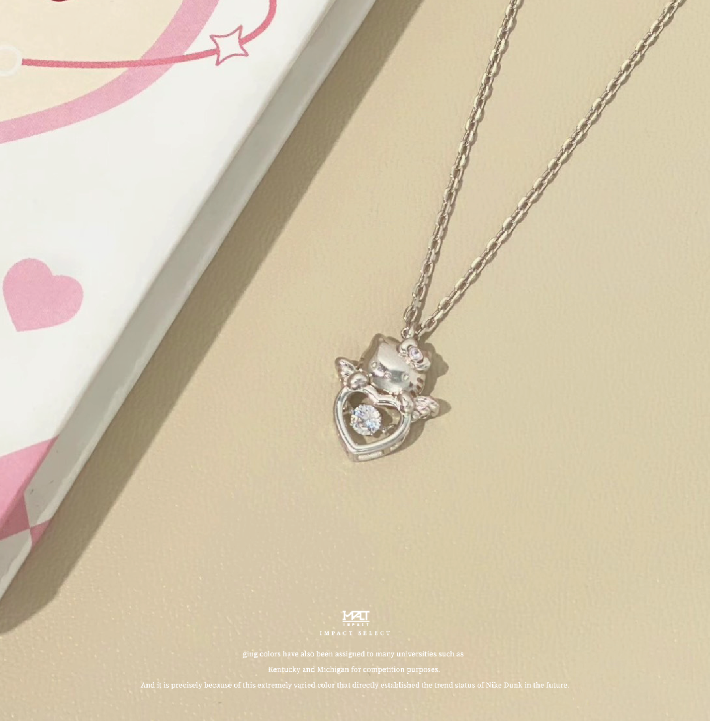 Hello Kitty 凱蒂貓 靈動天使項鍊
