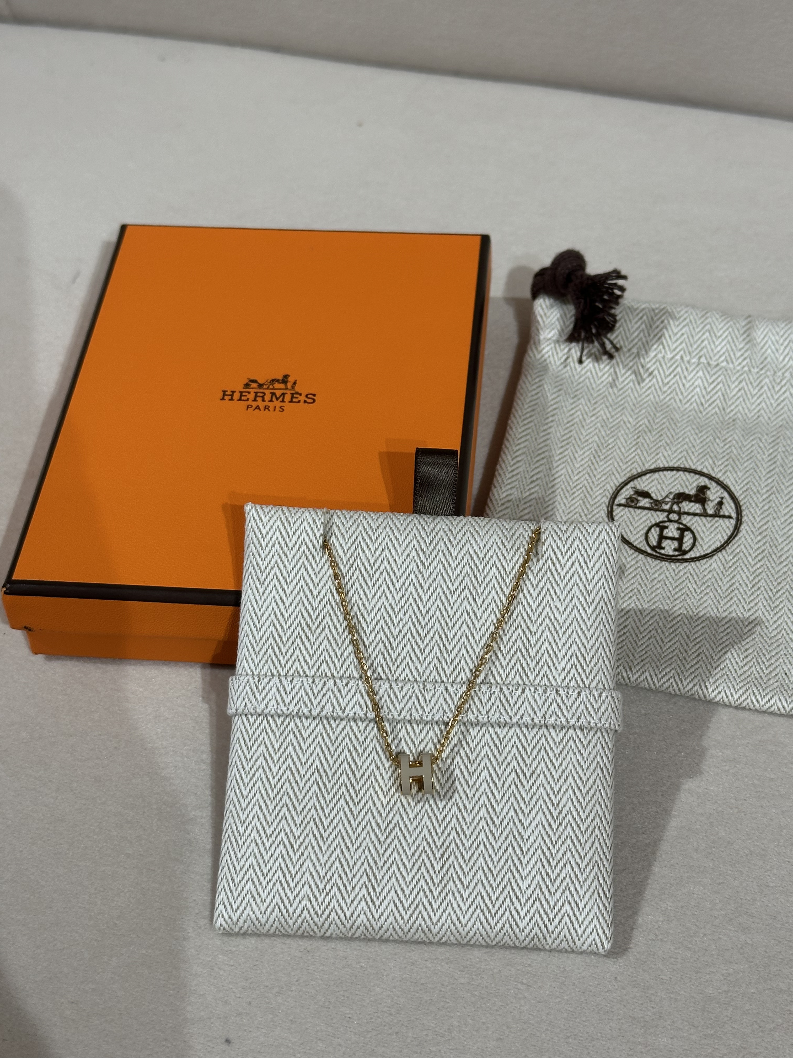 Hermes 杏色頸鏈 現貨