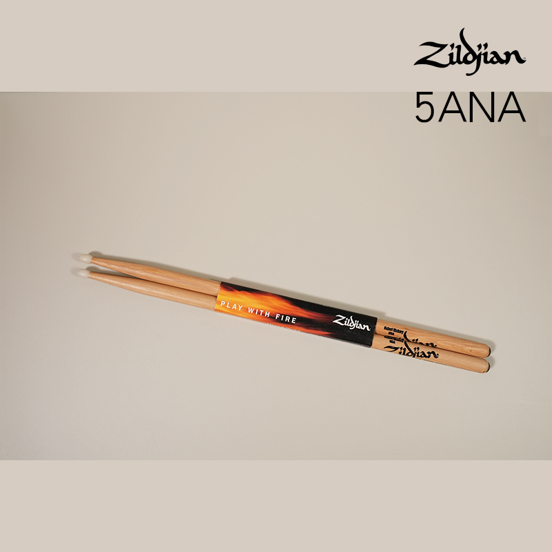 福利品 出清 Zildjian 5ANA 5A 尼龍頭 鼓棒 抗震系列 山胡桃木 些微髒汙 一雙售