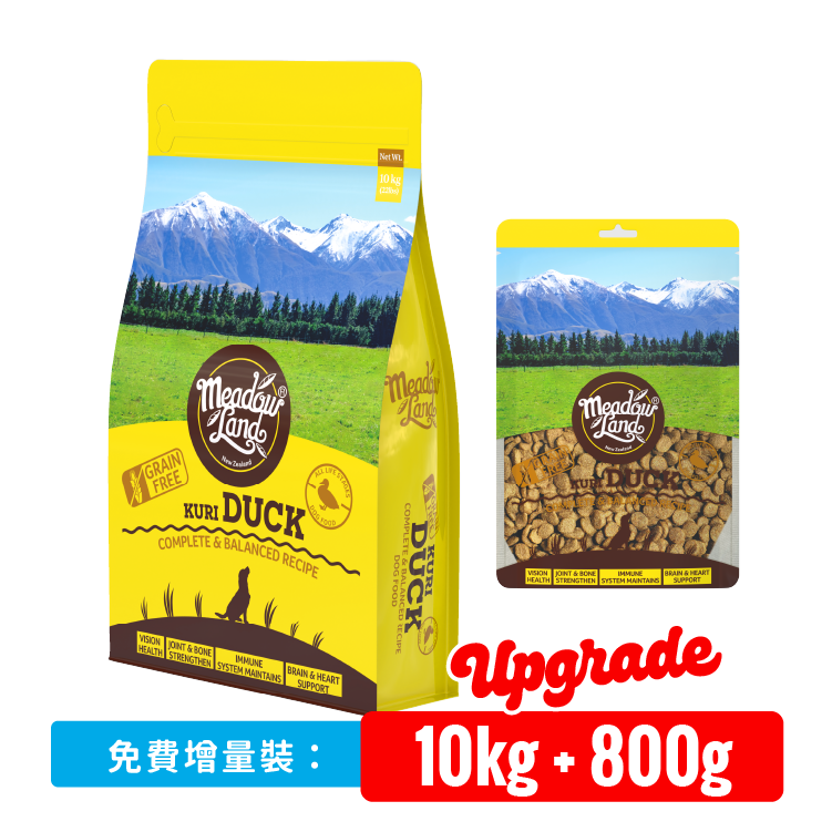 Meadowland-新西蘭全天然無穀物鴨味全犬糧 10kg