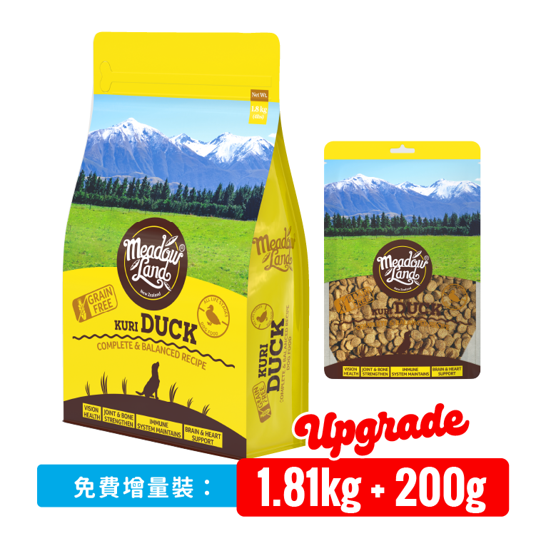 Meadowland-新西蘭全天然無穀物鴨味全犬糧 1.81kg