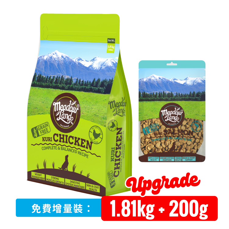 Meadowland-新西蘭全天然無穀物雞味全犬糧 1.81kg