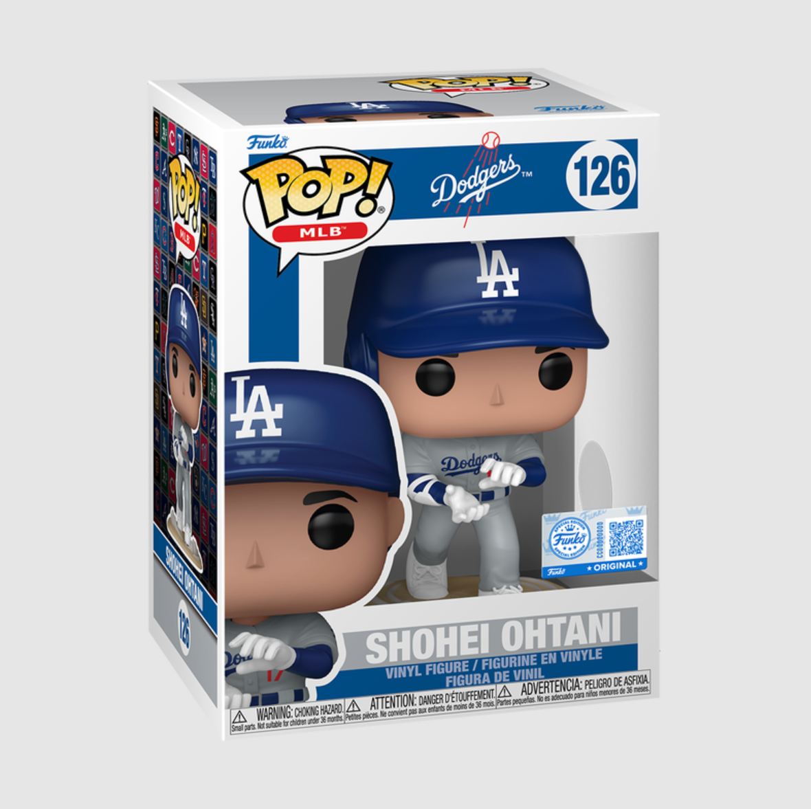 MLB公仔 Shohei Ohtani Dodgers 洛杉磯道奇 灰 大谷翔平 龜派氣功 #126 Funko Pop! Vinyl Figure 全新