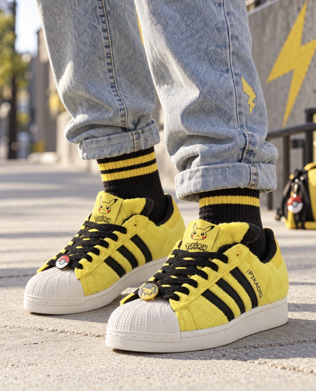 【APAIR】預購 adidas POKEMON SUPERSTAR 2 貝殼頭 寶可夢聯名 皮卡丘 ki2858