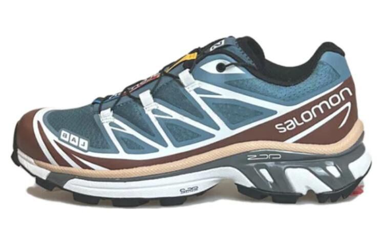 【代購】SALOMON XT 6 Lace Up Abrasion Resistant Lightweight Low top Outdoor Shoes Unisex Sea Blue L47293100