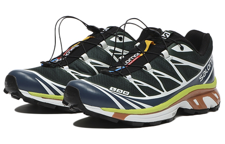 【代購】SALOMON XT 6 Abrasion Resistant Low top Running Shoes Men's Jasper L41253200