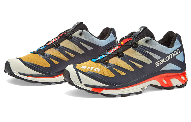 【代購】SALOMON XT 4 Slip Resistant Abrasion Resistant Low top Running Shoes Men's Yellow Black L41262900
