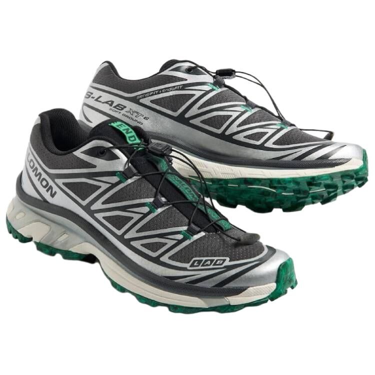【代購】SALOMON x END. XT 6 Low top Casual Trail Running Training City Commuting Running Shoes Unisex Gray Black Green L47953100