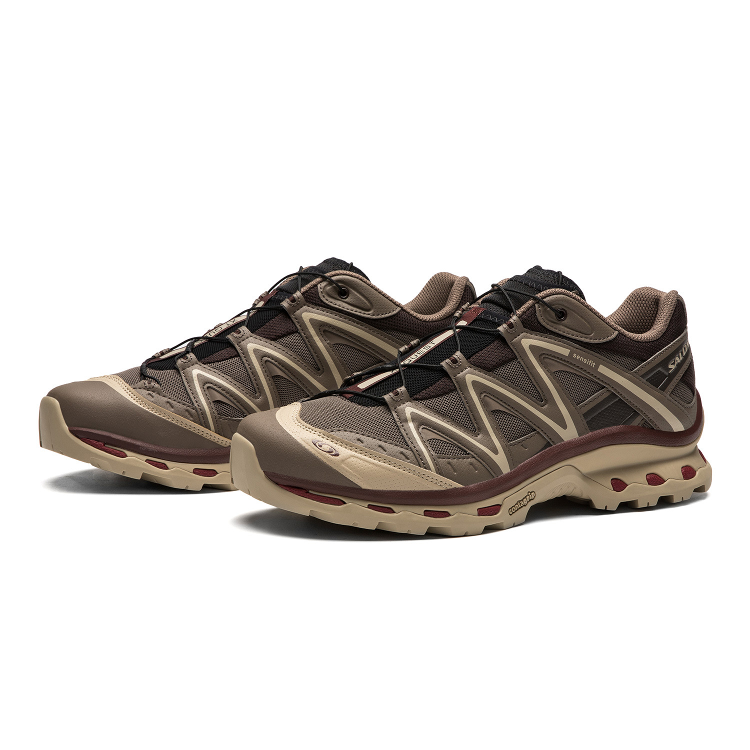 【代購】SALOMON XT Quest Low top Running Shoes Unisex Brown Yellow L47885000