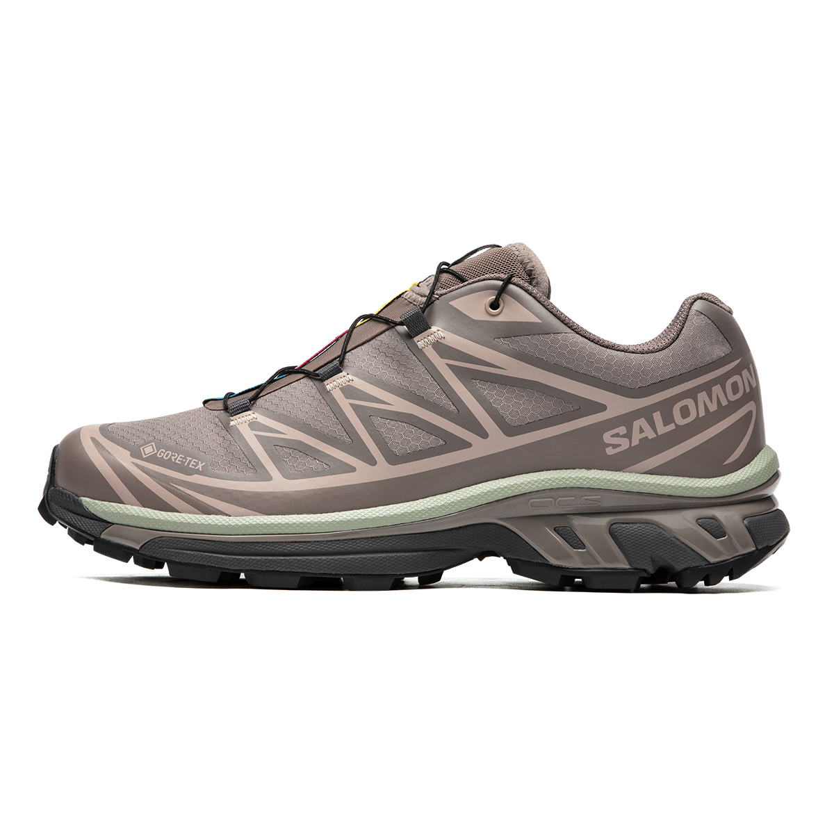 【代購】SALOMON XT 6 Fabric Low top Running Shoes Unisex Gray Brown L47732600