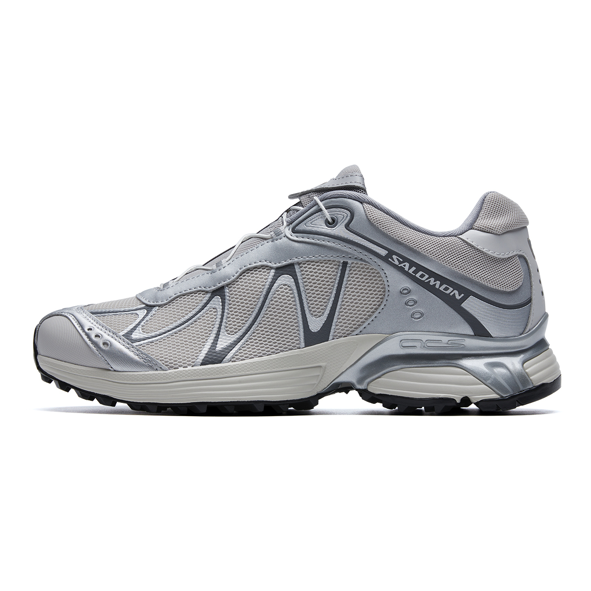 【代購】SALOMON XT-WHISPER Fabric Breathable Low-top Trail Running Shoes Unisex Gray Silver L47801400