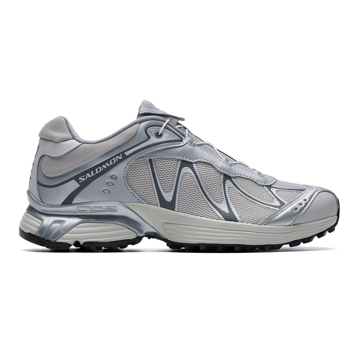 【代購】SALOMON XT-WHISPER Fabric Breathable Low-top Trail Running Shoes Unisex Gray Silver L47801400