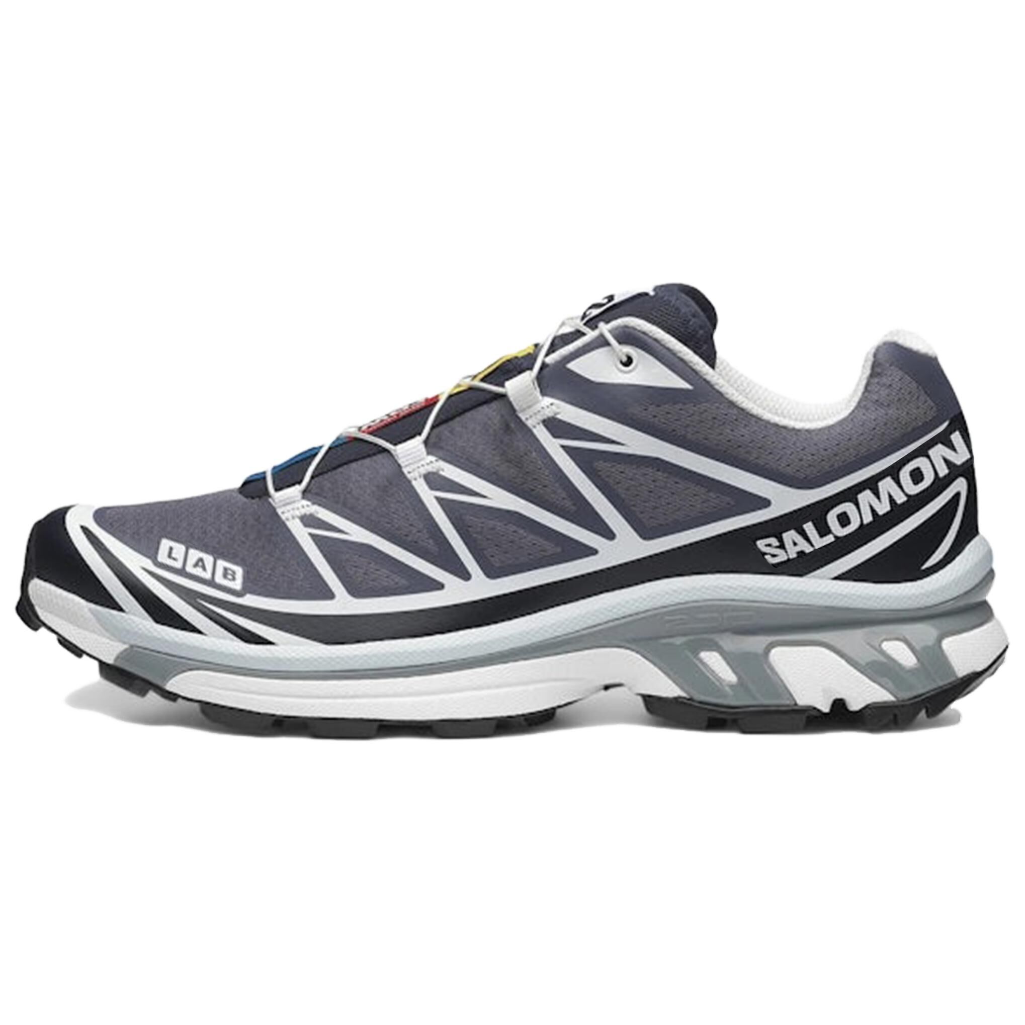 【代購】SALOMON XT 6 Fabric Breathable Running Shoes Unisex Black Gray Blue L47864000