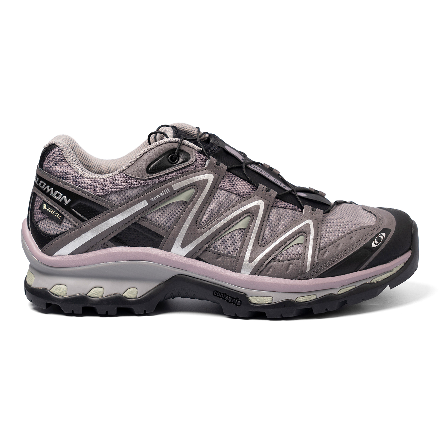 【代購】SALOMON XT Quest Waterproof Low top Casual Running Shoes Unisex Gull Taupe Black L49127700