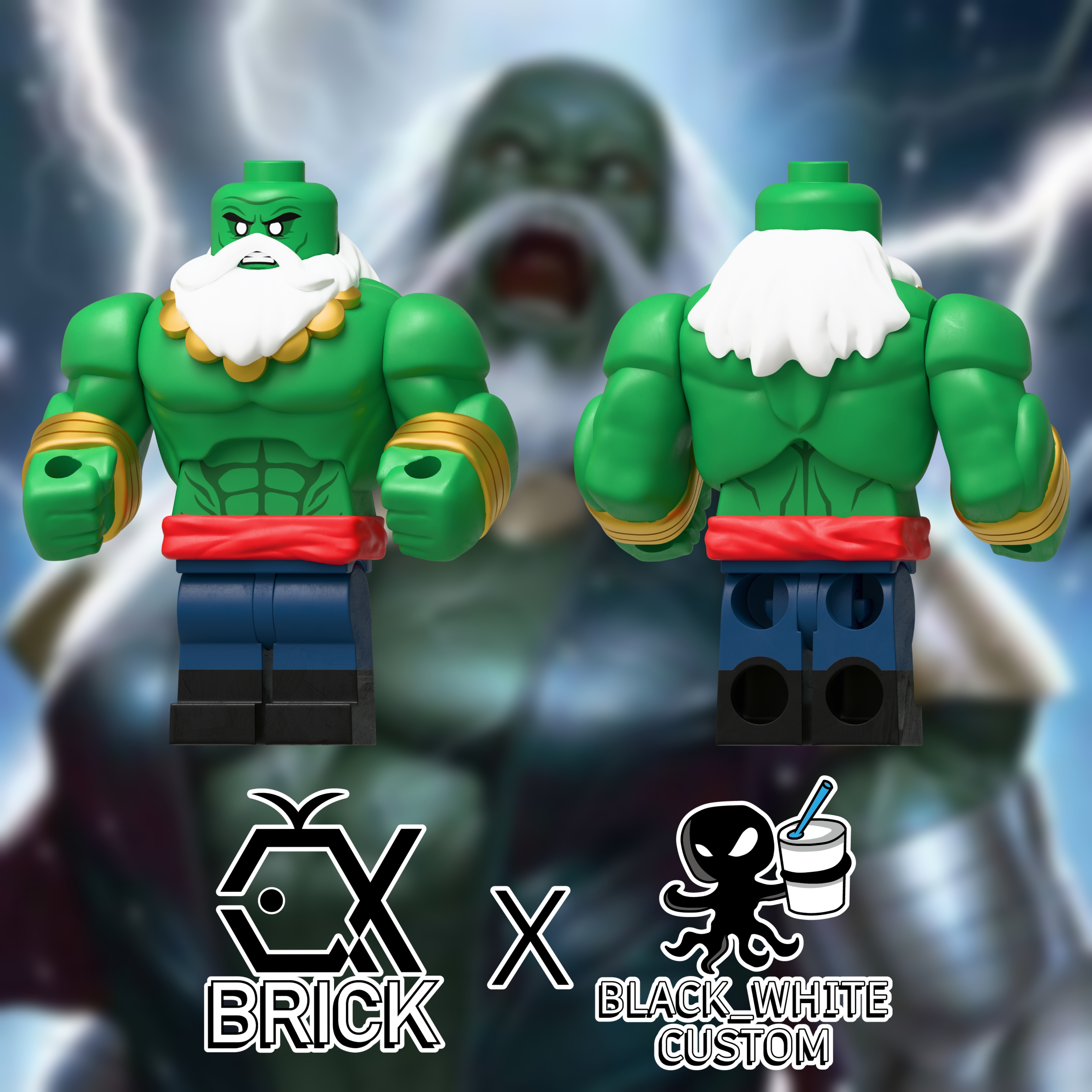 【預訂】【QX Brick x Black_White Custom】大師