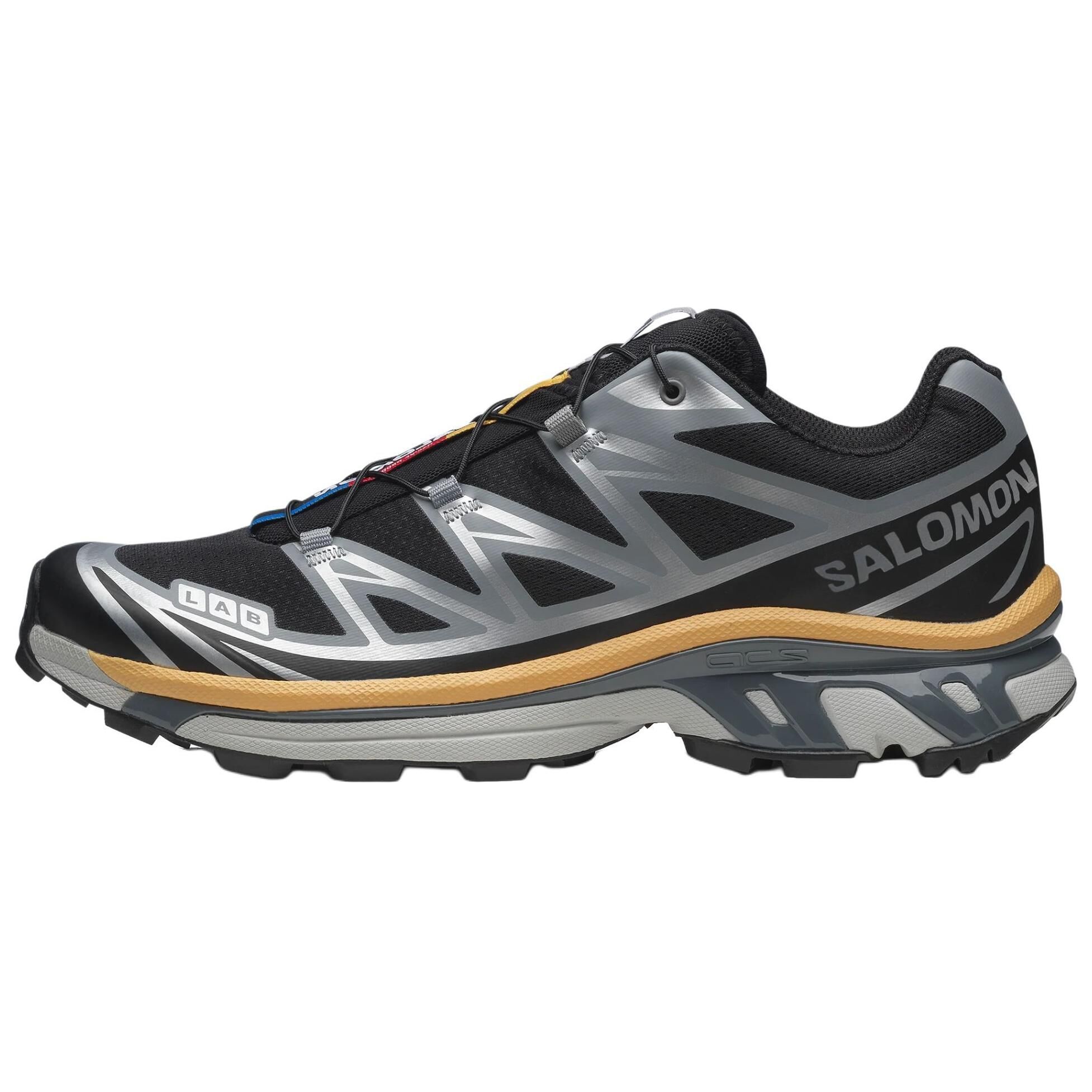 【代購】SALOMON XT 6 Low top Casual Trail Running Training City Commuting Running Shoes Unisex Black L47739400