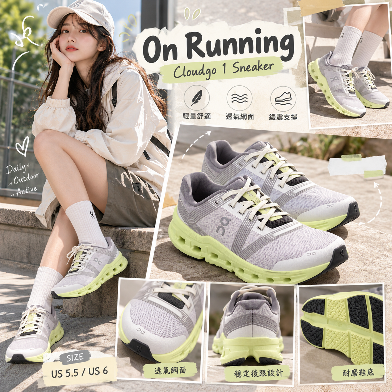 【預購】ON RUNNING N100304 Cloudgo 1 休閒運動鞋