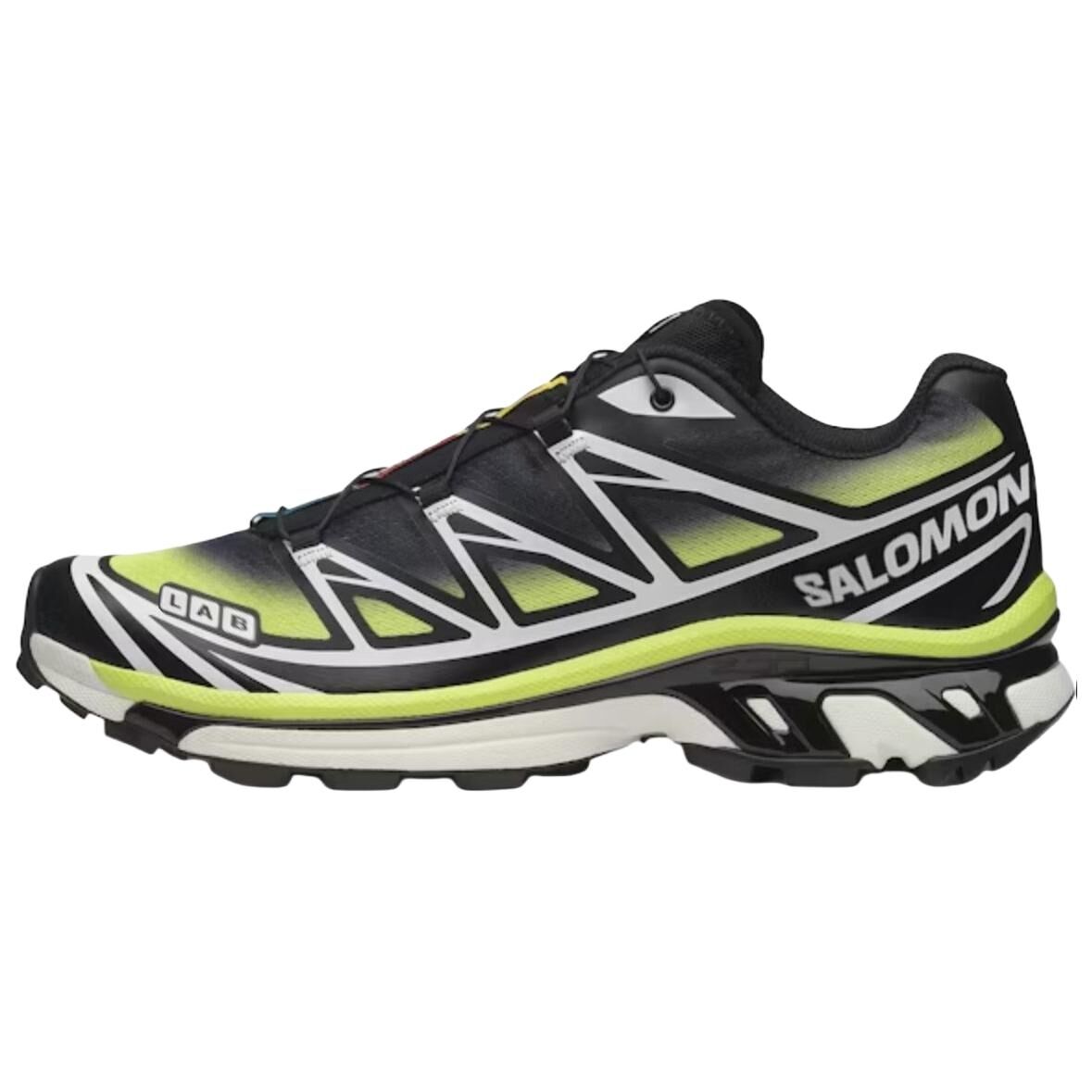【代購】SALOMON XT 6 Casual Trail Running City Commuting Running Shoes Unisex Black Yellow L47977400