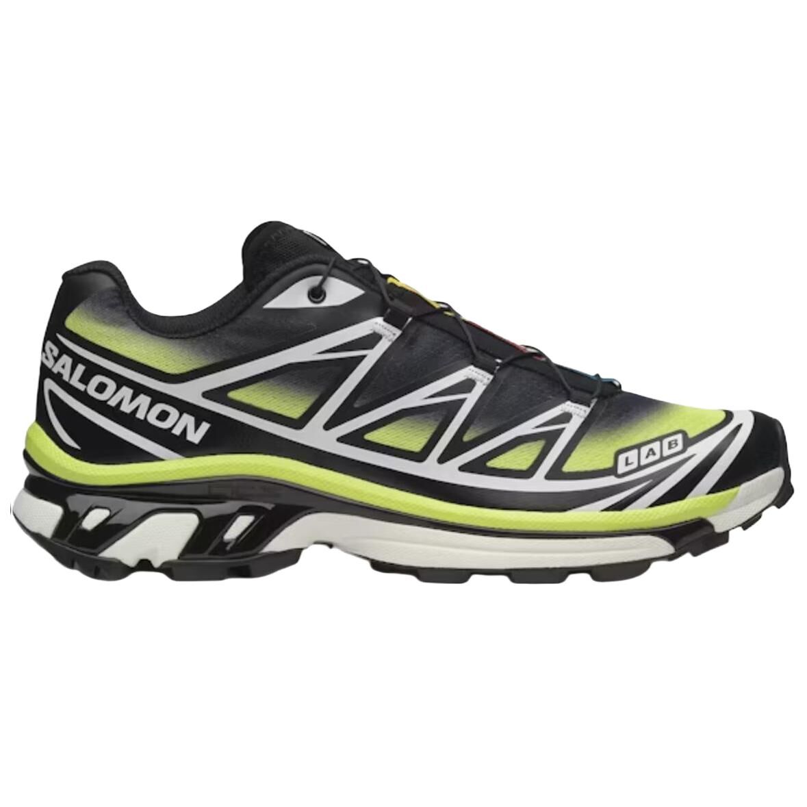 【代購】SALOMON XT 6 Casual Trail Running City Commuting Running Shoes Unisex Black Yellow L47977400