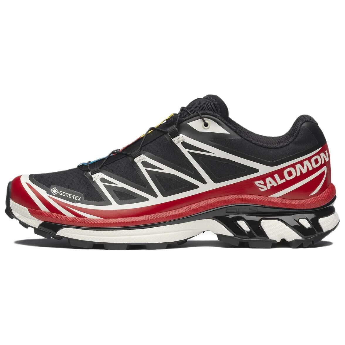 【代購】SALOMON XT 6 Breathable Waterproof Low top Casual Running Shoes Unisex Black Red L47974900