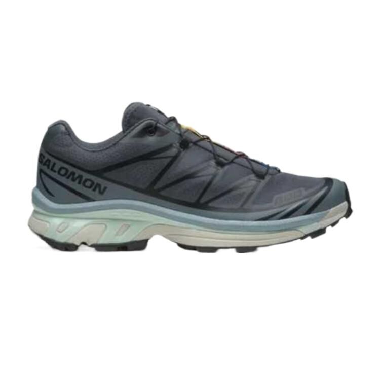【代購】SALOMON XT 6 Cushioning Abrasion Resistant Breathable Low top Running Shoes Unisex Turbulent Ranger Clear Light Blue L47738600