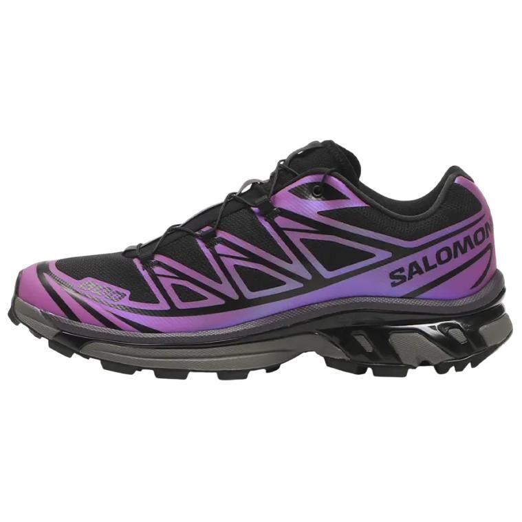【代購】SALOMON XT 6 Running Shoes Unisex Black Purple L47795600