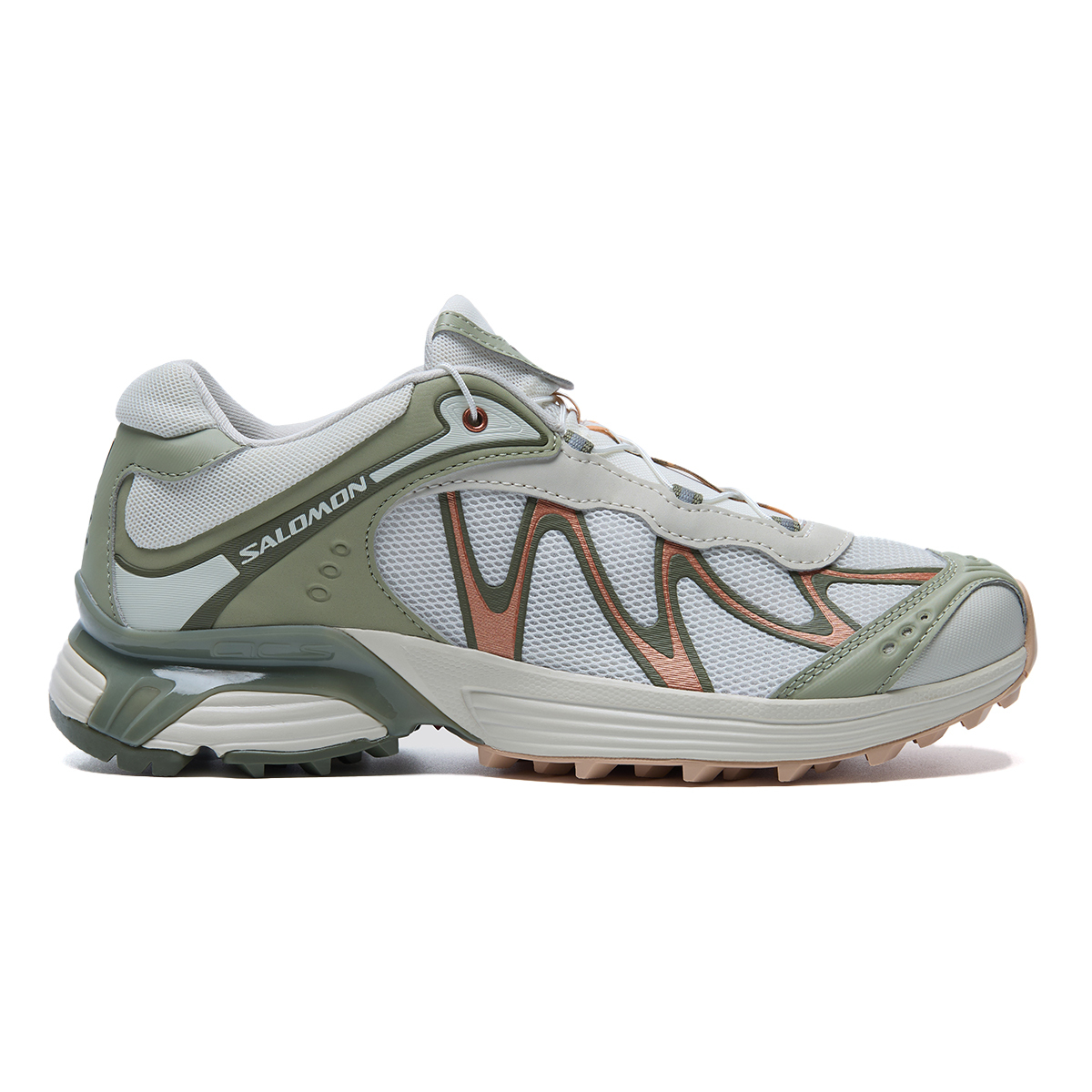 【代購】SALOMON XT WHISPER Breathable Low top Casual Sports Running Shoes Unisex Vanilla Tea Brown Moss Green L49179400