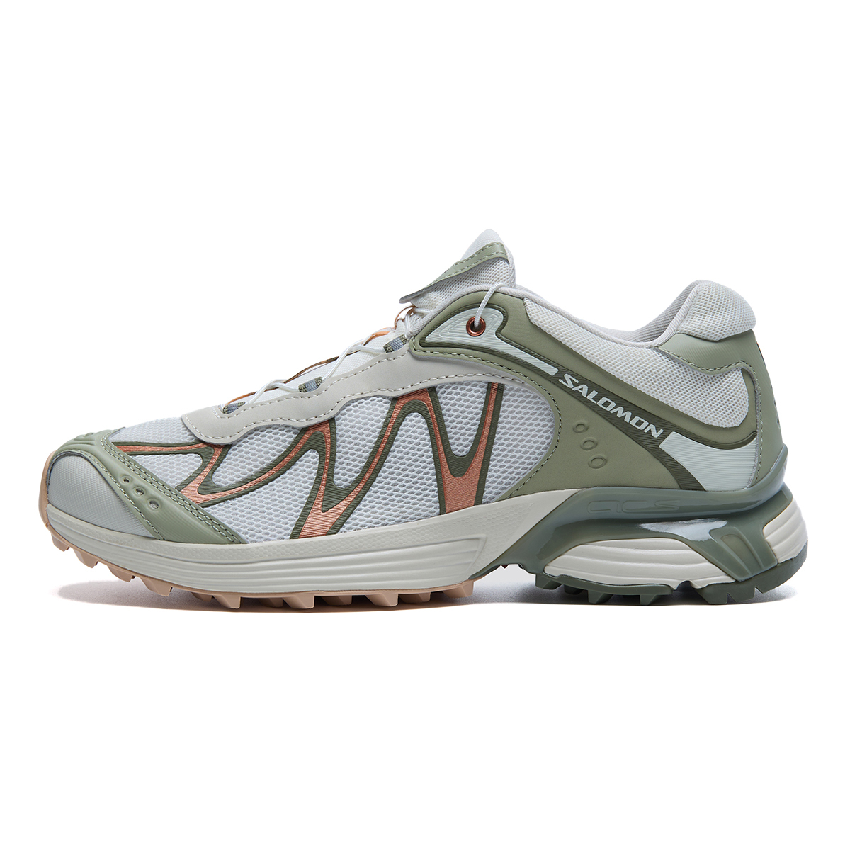 【代購】SALOMON XT WHISPER Breathable Low top Casual Sports Running Shoes Unisex Vanilla Tea Brown Moss Green L49179400