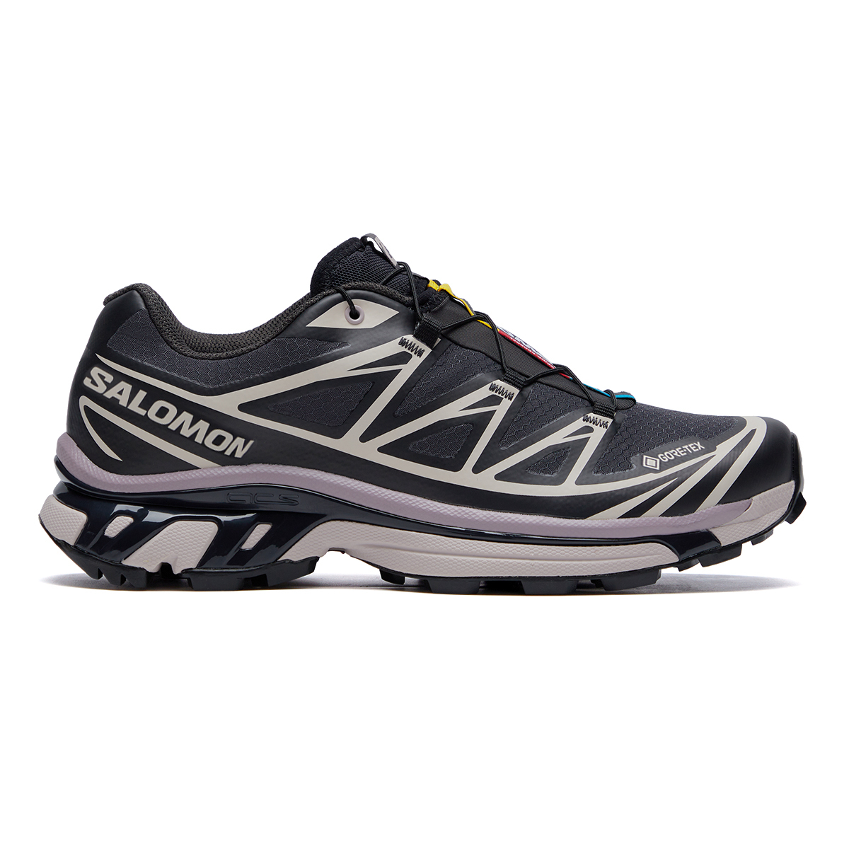 【代購】SALOMON XT-6 Waterproof Low-top Running Shoes Unisex Black Beige L47861400