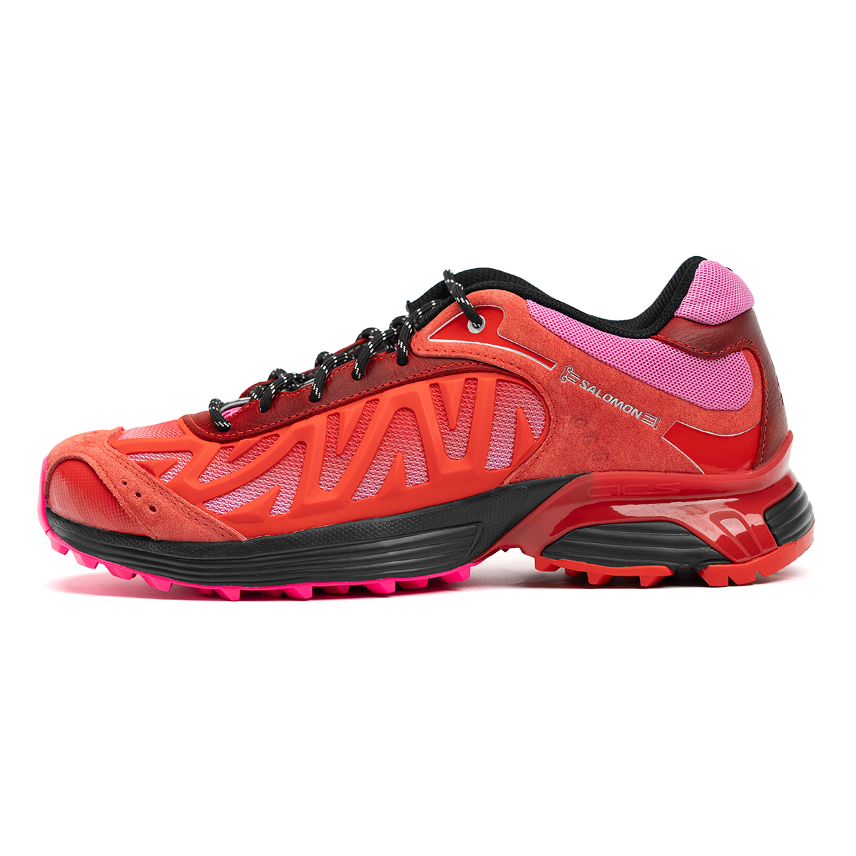 【代購】SALOMON x Aries XT WHISPER Cushioning Abrasion Resistant Coverage Support Casual Running Shoes Unisex Red Pink L49218700