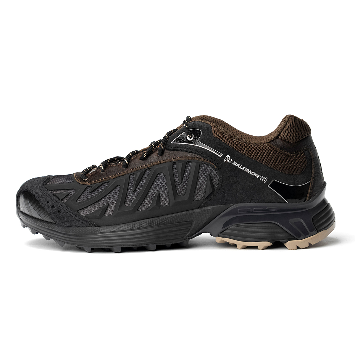 【代購】SALOMON x Aries XT WHISPER Running Shoes Unisex Black Brown L49129700