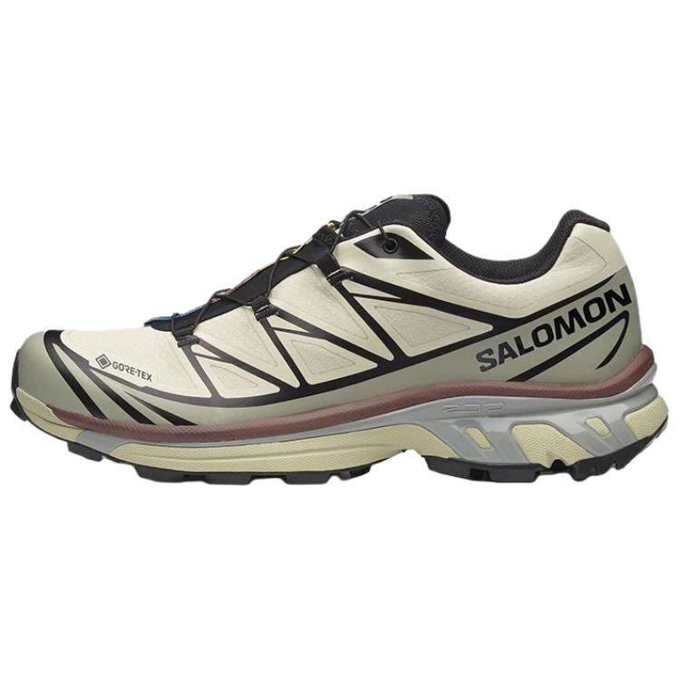 【代購】SALOMON XT 6 Waterproof And Breathable Low top Outdoor Shoes Unisex Beige Green L49202200