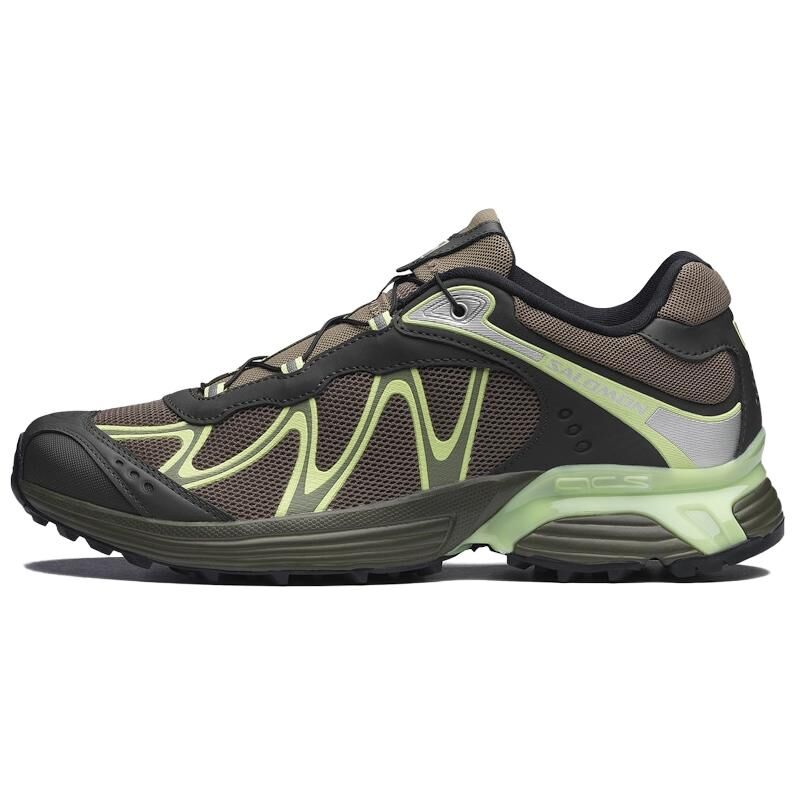【代購】SALOMON XT WHISPER Running Shoes Unisex Brown Black Neon Green L49100400