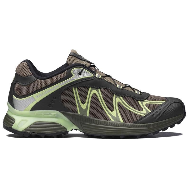 【代購】SALOMON XT WHISPER Running Shoes Unisex Brown Black Neon Green L49100400