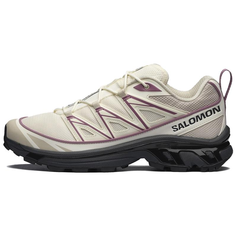 【代購】SALOMON XT 6 Running Shoes Unisex Beige Dusty Purple L47992400