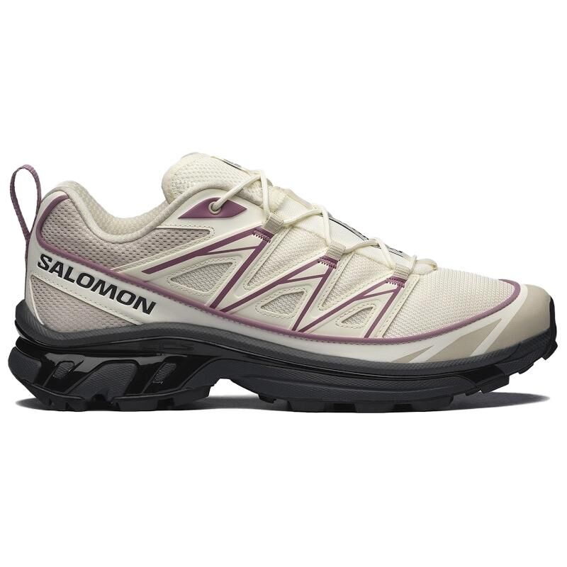 【代購】SALOMON XT 6 Running Shoes Unisex Beige Dusty Purple L47992400