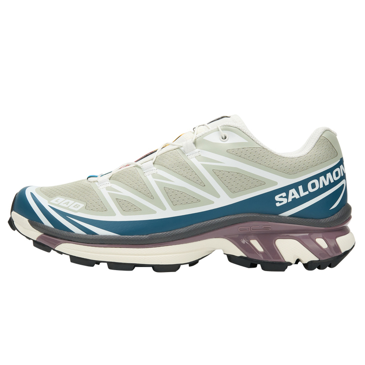 【代購】SALOMON XT 6 Breathable Running Shoes Unisex Mineral Gray Deer Blue White L49257900